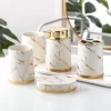 Marble Bathroom Accessory Set - Modern Stylish Decor