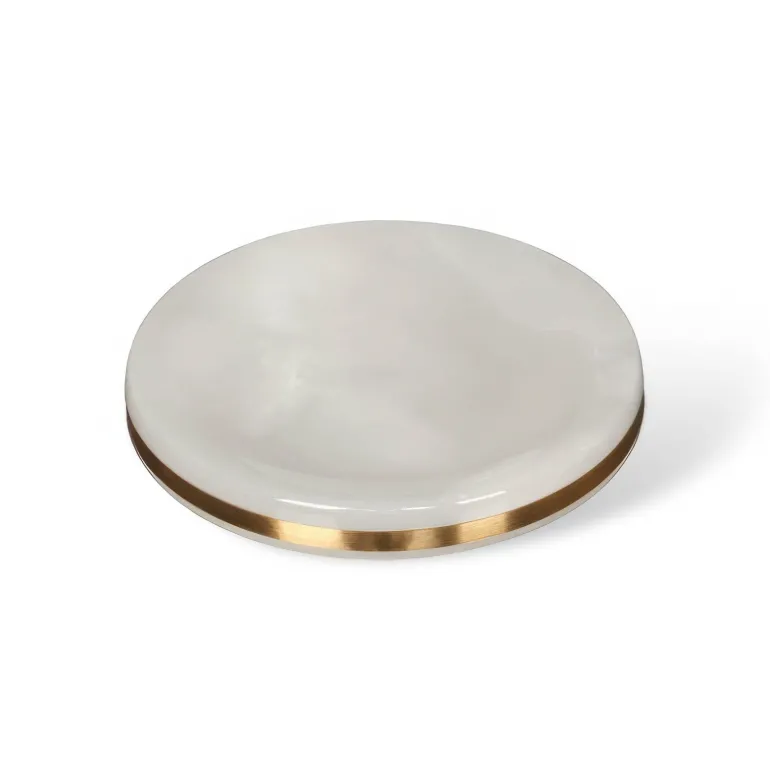 Marble Bathroom Set - Elegant Natural Decor Accessories