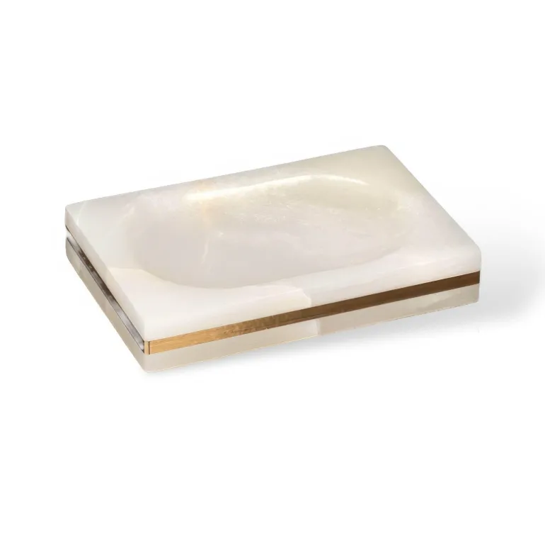 Marble Bathroom Set - Elegant Natural Decor Accessories