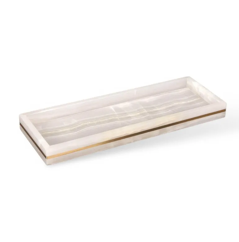 Marble Bathroom Set - Elegant Natural Decor Accessories