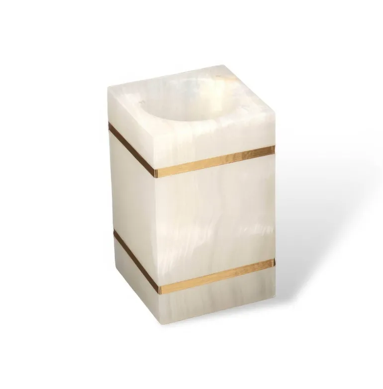 Marble Bathroom Set - Elegant Natural Decor Accessories