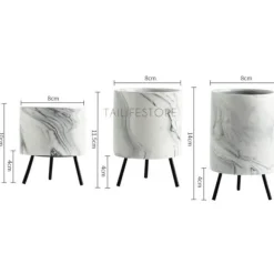 Marmor-Blumenvase - Minimalistisches nordisches Wohndekor