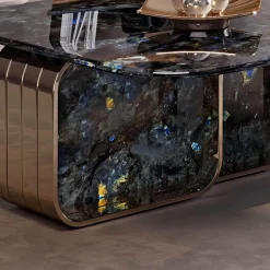 Marmor-Couchtisch – Elegantes Sandrine-Design für moderne Wohnzimmer