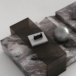 Marmor-Couchtisch – eleganter Lucienne-Akzenttisch