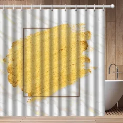 Marmor-Duschvorhang – farbenfrohes, lebendiges Badezimmerdekor