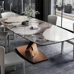 Marmor-Esstisch – Elegantes Josiane-Design für moderne Wohnungen