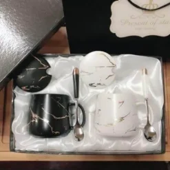 Marmor-Kaffeetassen-Set – Elegante Keramiktassen-Kollektion