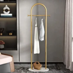 Marmor-Kleiderbügel – Schlichtes Bodenregal für Schlafzimmer & Garderobe