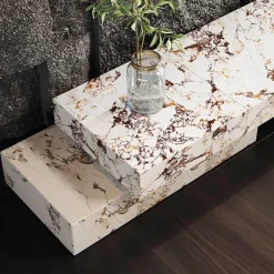 Marmor-TV-Ständer - Modernes Berenger Entertainment Center