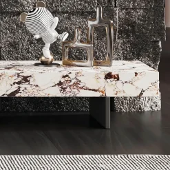 Marmor-TV-Ständer - Modernes Berenger Entertainment Center