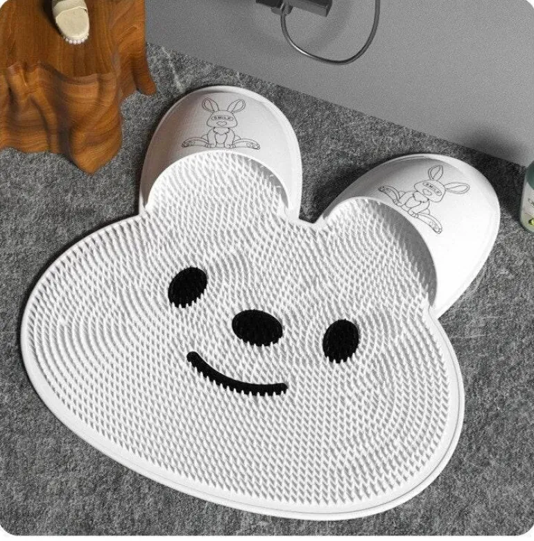 Massage Rabbit Bath Mat - Soft Relaxing Floor Mat