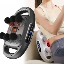 Massagepistole mit sechs Köpfen zur Muskelentspannung