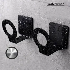 Mattschwarze Küchenaufbewahrung aus Metall ohne Bohren