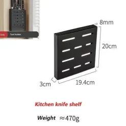 Mattschwarze Küchenaufbewahrung aus Metall ohne Bohren