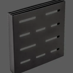 Mattschwarze Küchenaufbewahrung aus Metall ohne Bohren