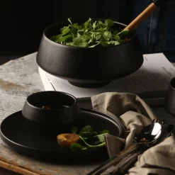 Mattschwarze Snackschale – Modernes, elegantes Serviergericht