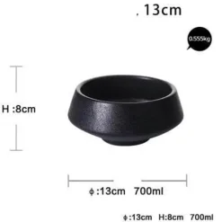 Mattschwarze Snackschale – Modernes, elegantes Serviergericht