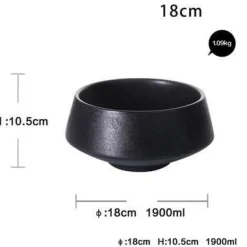 Mattschwarze Snackschale – Modernes, elegantes Serviergericht