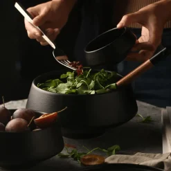 Mattschwarze Snackschale – Modernes, elegantes Serviergericht