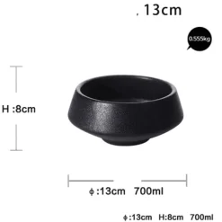 Mattschwarze Snackschale – Modernes, elegantes Serviergericht