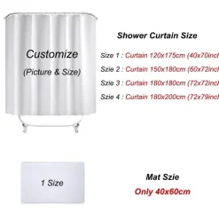 Meerjungfrau-Duschvorhang – Badezimmerdekor mit Meeresmotiven