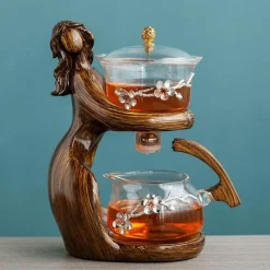 Meerjungfrau-Teekanne – Traumhaftes Teeservice aus Holz