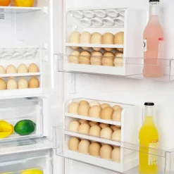 Mehrschichtige, praktische Eier-Kühlschrank-Organizerbox