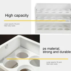 Mehrschichtige, praktische Eier-Kühlschrank-Organizerbox