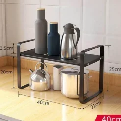 Mehrschichtiger Geschirr-Organizer – Aufbewahrungslösung für die Küchenarbeitsplatte