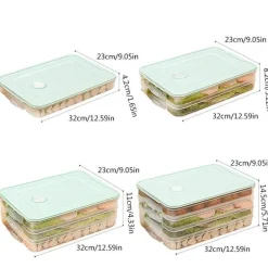 Mehrschichtiger Vorratsbehälter für Lebensmittel – stapelbarer Meal-Prep-Organizer