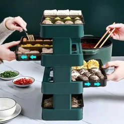 Mehrstöckiges Küchenregal – leicht zugänglicher Organizer