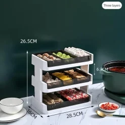 Mehrstöckiges Küchenregal – leicht zugänglicher Organizer