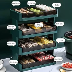 Mehrstöckiges Küchenregal – leicht zugänglicher Organizer