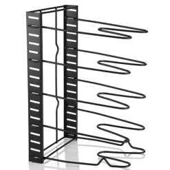 Mehrstufiger, verstellbarer Pfannen-Organizer für die Küche – platzsparendes Kochgeschirrregal