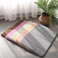 Memory Foam Bath Mat - Water Absorbent Bathroom Rug
