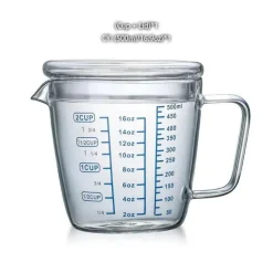 Messbecher aus Glas – Hitzebeständiger Krug für präzises Ausgießen