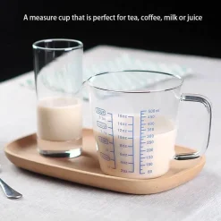 Messbecher aus Glas – Hitzebeständiger Krug für präzises Ausgießen