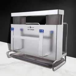 Messer-Organizer-Ständer – Wandmontierte Aufbewahrung aus Edelstahl