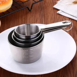 Messlöffel-Set aus Edelstahl für präzises Backen und Kochen