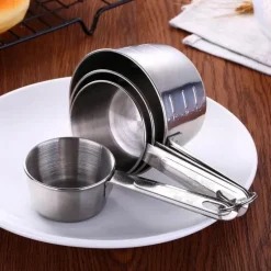 Messlöffel-Set aus Edelstahl für präzises Backen und Kochen