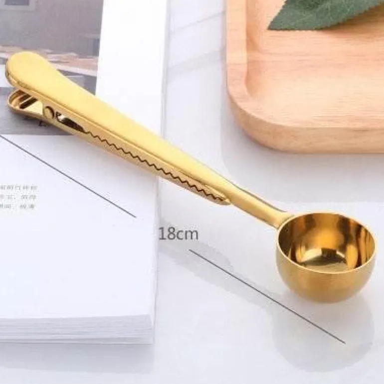 Messlöffel-Set im europäischen Stil mit Verschlussclip