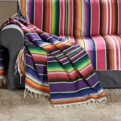 Mexikanische gewebte Quastendecke - Buntes Sofa-Überwurf-Tischdecken-Dekor