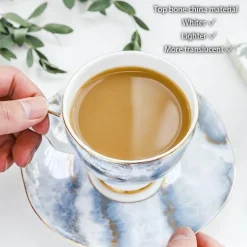 Michelozzo Kaffeeset - Edles Kaffeeservice mit Tassen und Untertassen