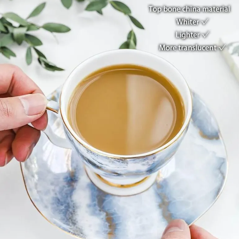 Michelozzo Kaffeeset - Edles Kaffeeservice mit Tassen und Untertassen