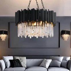 Midnight Glow Kronleuchter – Elegante Kristallleuchte