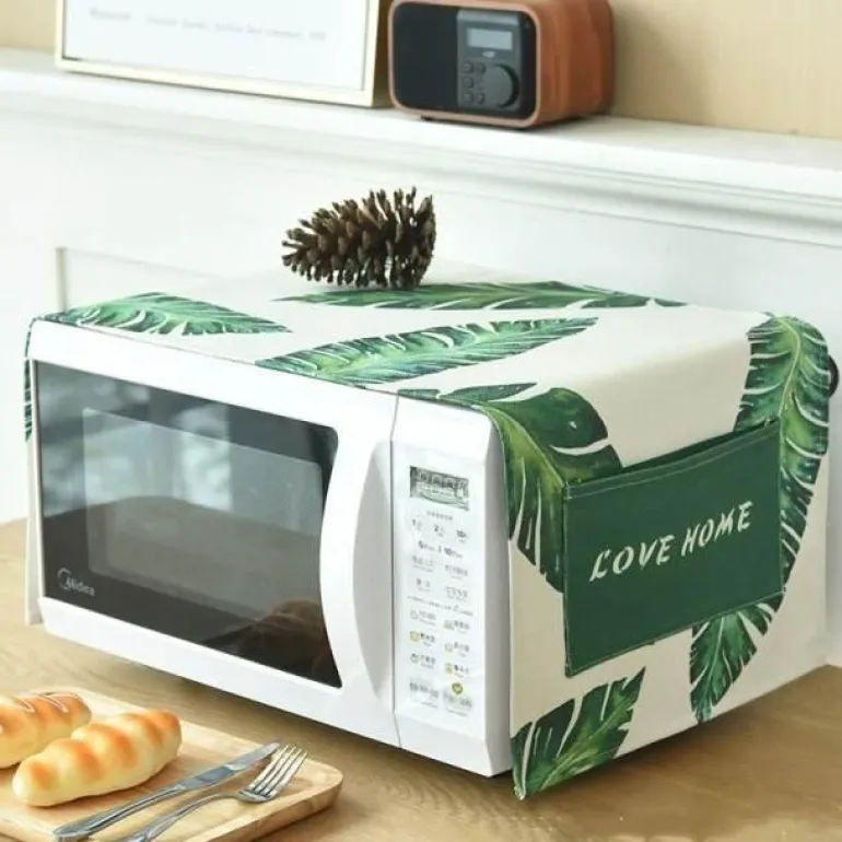 Mikrowellenabdeckung aus Baumwolle - Artsy Kitchen Organizer