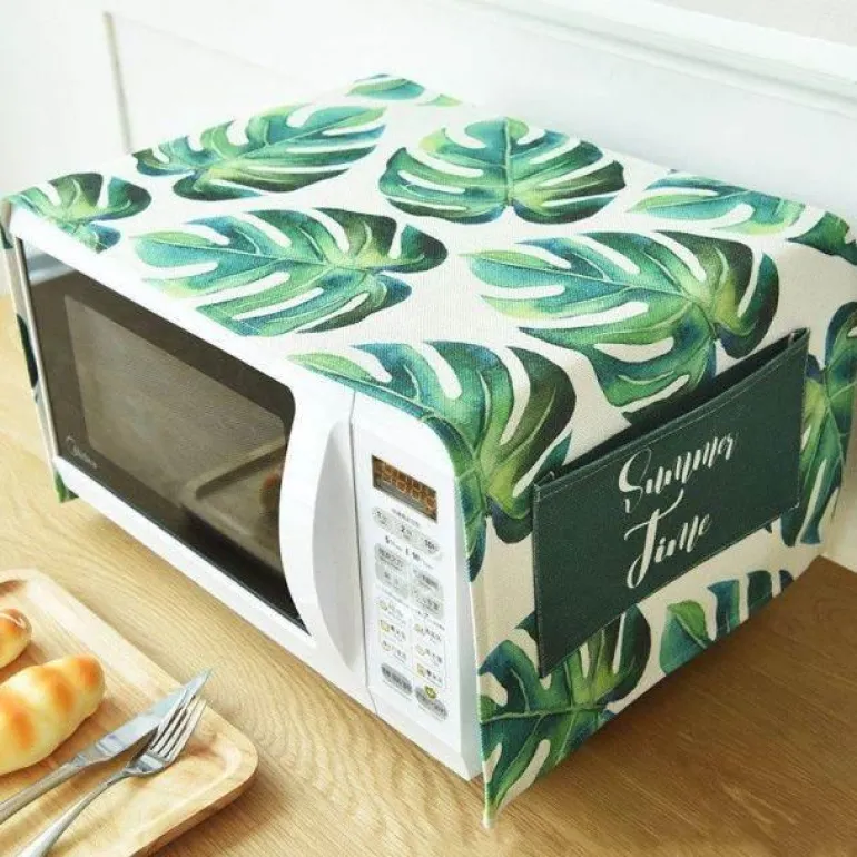 Mikrowellenabdeckung aus Baumwolle - Artsy Kitchen Organizer