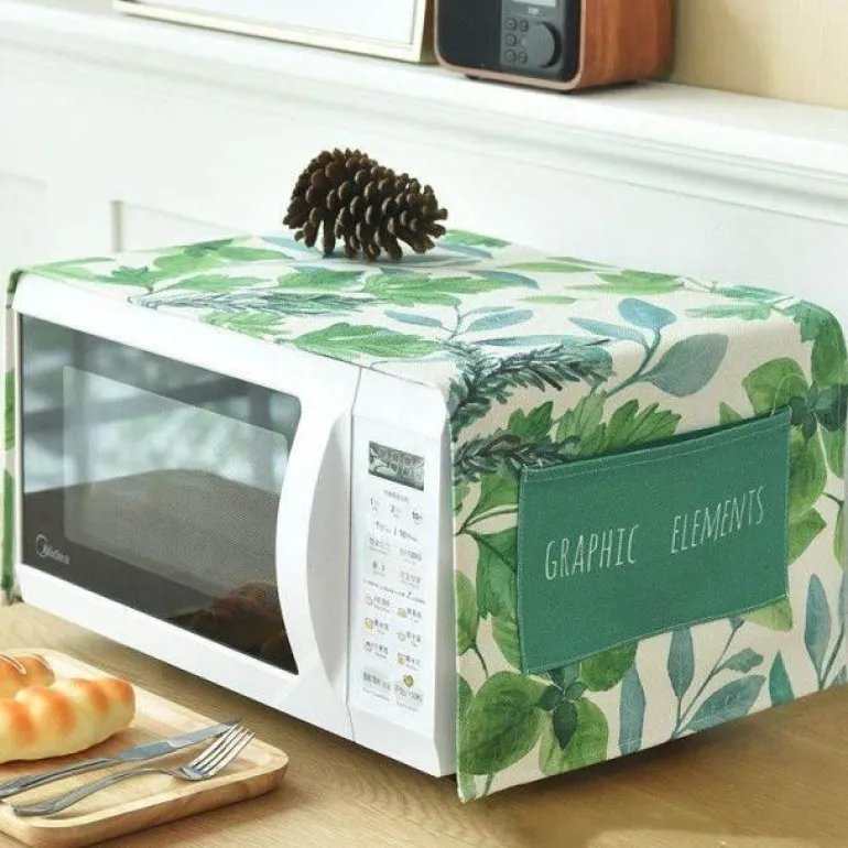 Mikrowellenabdeckung aus Baumwolle - Artsy Kitchen Organizer