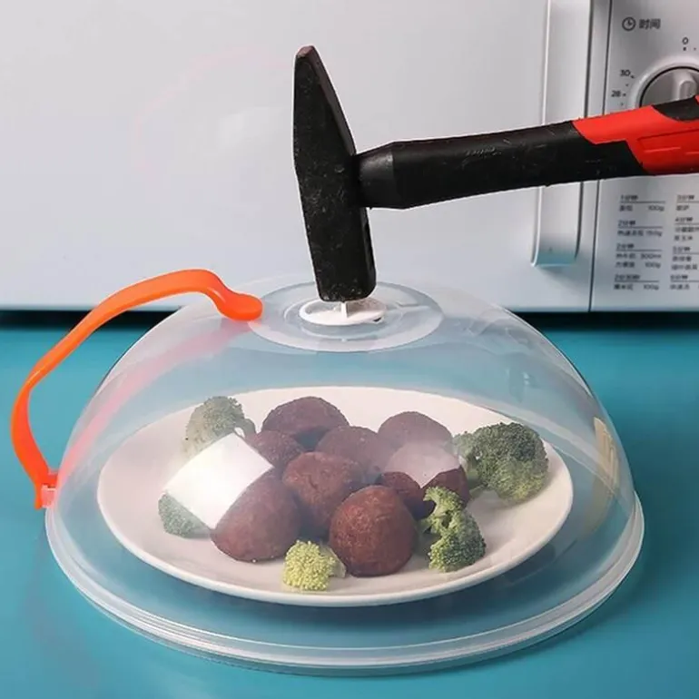Mikrowellengeeigneter Lebensmitteldeckel - Waschbares Küchenzubehör