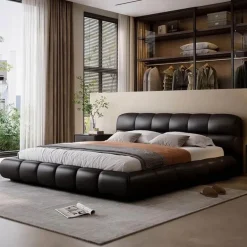 Mila Bed – Modernes gepolstertes Plattformbett